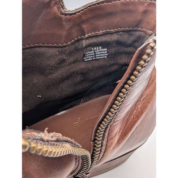 14th & Union Brown Leather Presley Boot Size 7.5 - Picture 4 of 8